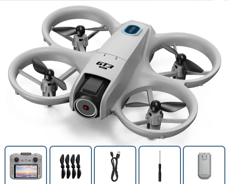 Drone met zichtbare sensoren voor slimme hindernisvermijding, voor veilige vluchten.