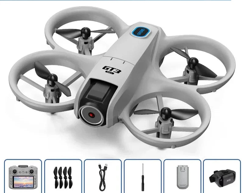 Onderkant van de professionele drone met krachtige brushless motoren, voor stabiele vluchten.