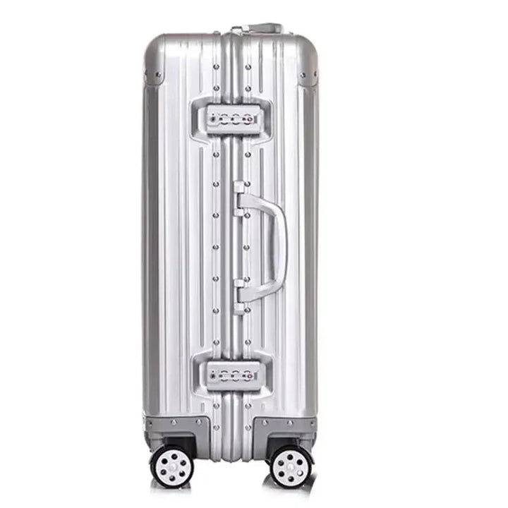 Professionele aluminium zakenkoffer. Stijlvolle hardcase met TSA slot, 360 graden wielen; ideaal voor reizen.