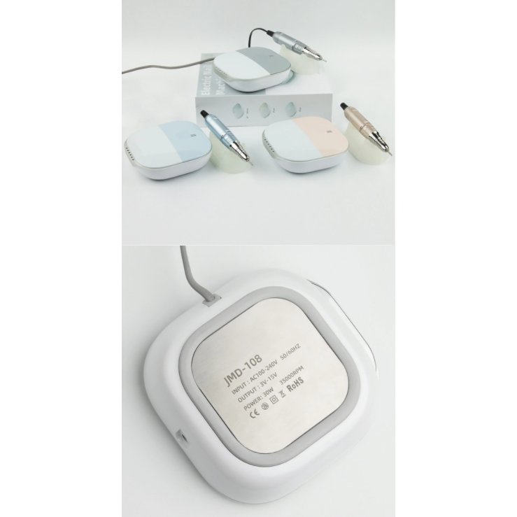 Complete elektrische nagelvijl kit, essentieel voor professionele nagelverzorging en beautysalons.