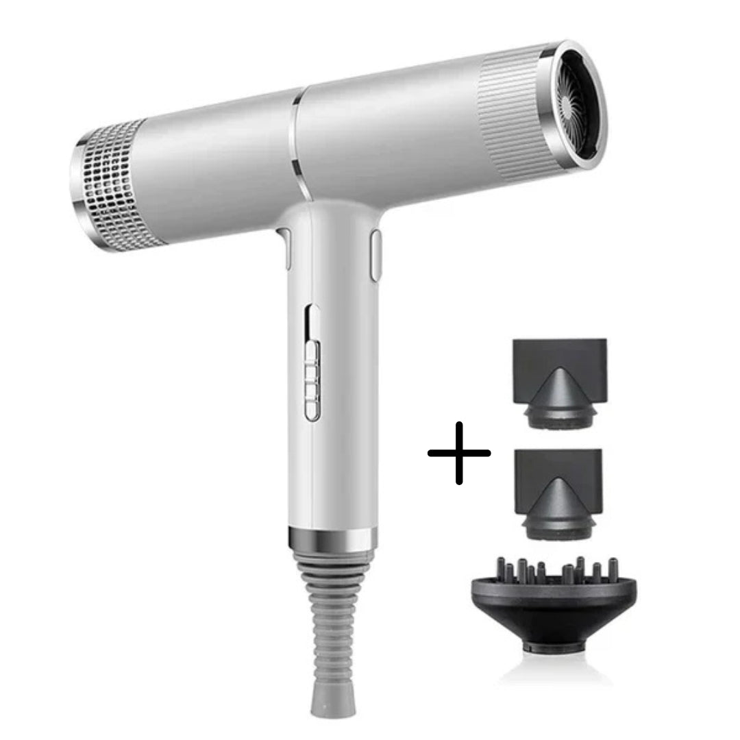Ionische haardroger voor glanzend, pluisvrij haar; snelle droogtijd en optimale haarbescherming.