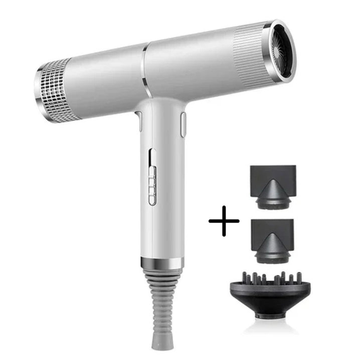 Ionische haardroger voor glanzend, pluisvrij haar; snelle droogtijd en optimale haarbescherming.