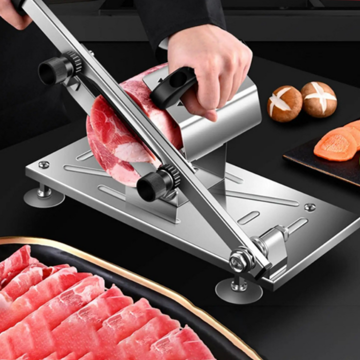 Professionele roestvrijstalen keukensnijmachine, veelzijdig en moeiteloos snijden van vlees, kaas en groenten, instelbare dikte