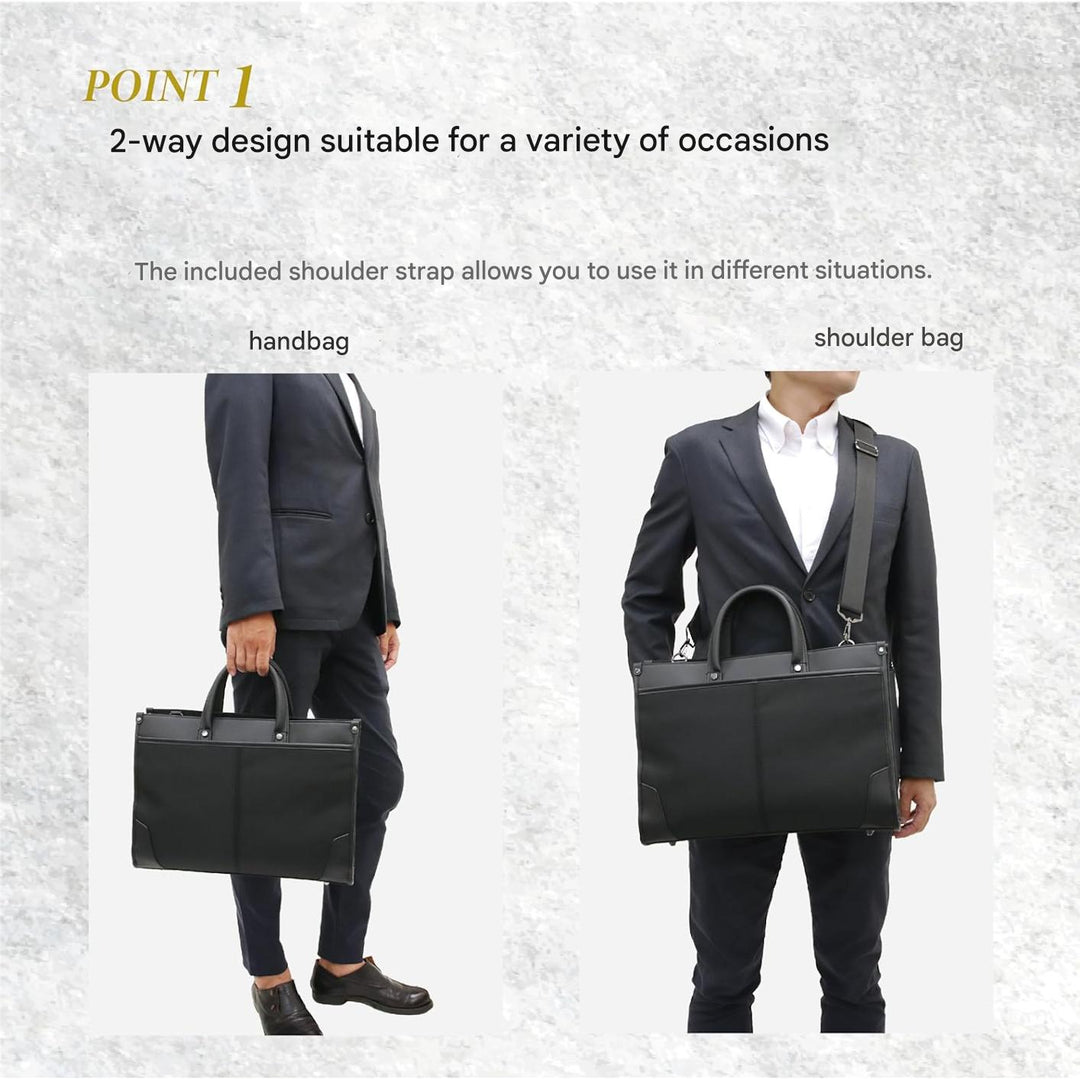 Moderne professionele unisex laptoptas. Stevige zakelijke documententas met interne organisatie voor kantoor en reizen.