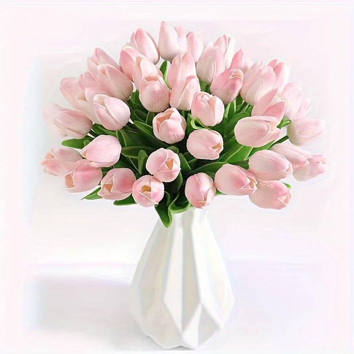 Event decoratie met deze 15 realistische kunsttulpen. Creëer een luxe uitstraling.