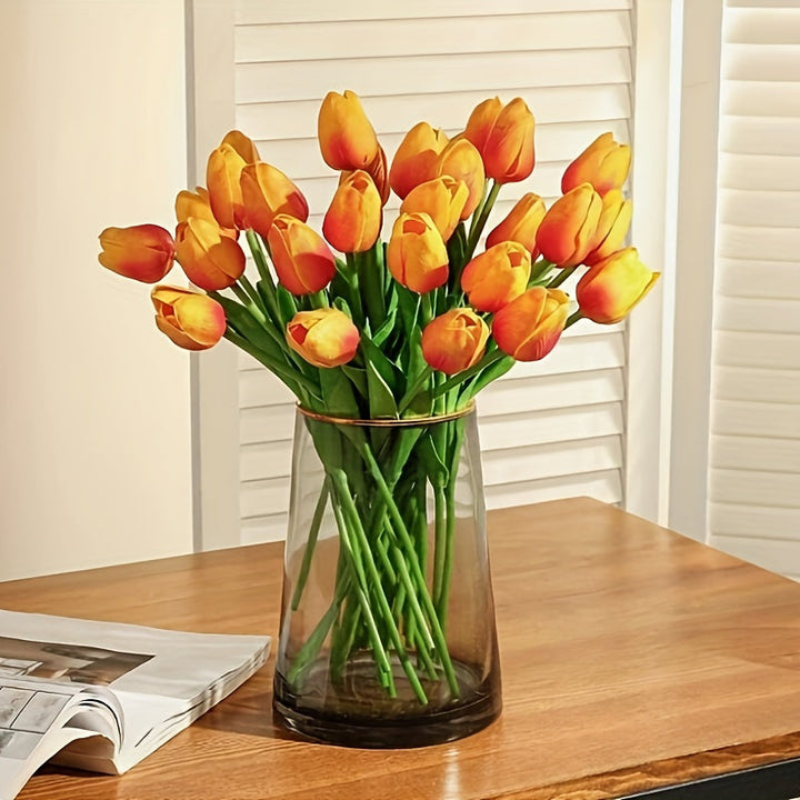 Hoogwaardige kunstbloemen: set van 15 realistische tulpen voor elke gelegenheid.