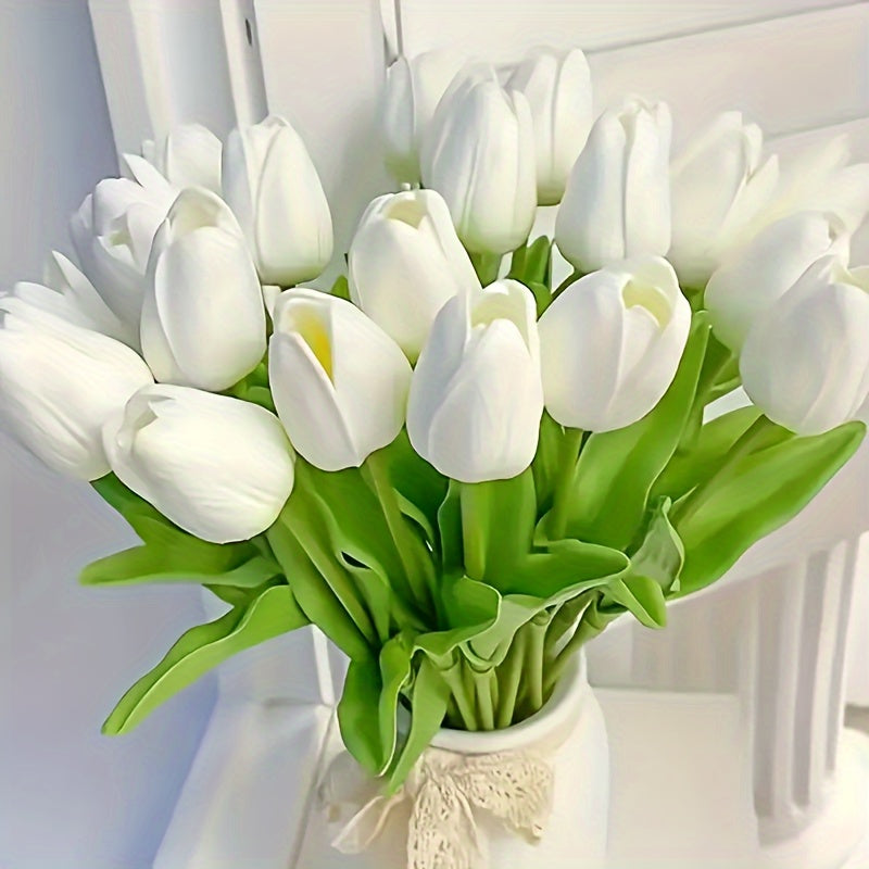 Prachtige kunsttulpen voor woningdecoratie (15 stuks), creëren een frisse sfeer.