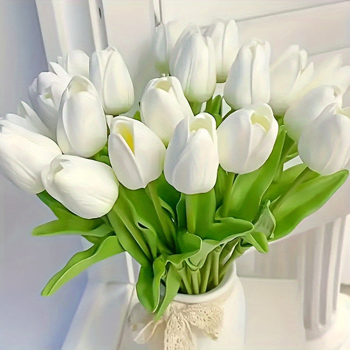 Prachtige kunsttulpen voor woningdecoratie (15 stuks), creëren een frisse sfeer.