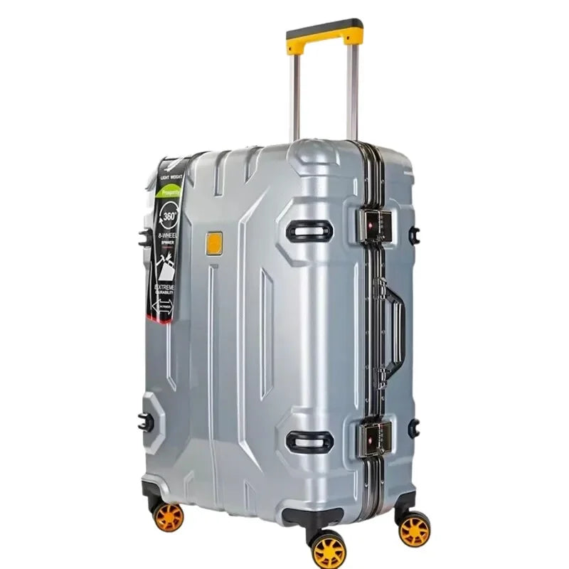 Stevige Kopenhagen hardschalen koffer met versterkt aluminiumframe, ideaal als duurzame reisbagage.