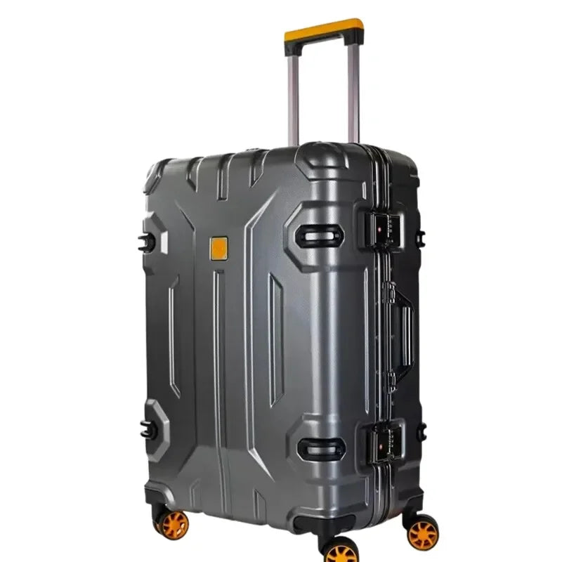 Complete Kopenhagen hardschalen koffer: aluminiumframe, spinnerwielen, TSA-slot, topkwaliteit duurzame bagage.