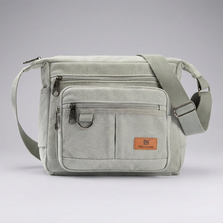 Messenger tas met verstelbare riem en RFID-veiligheid, perfect als comfortabele reistas.