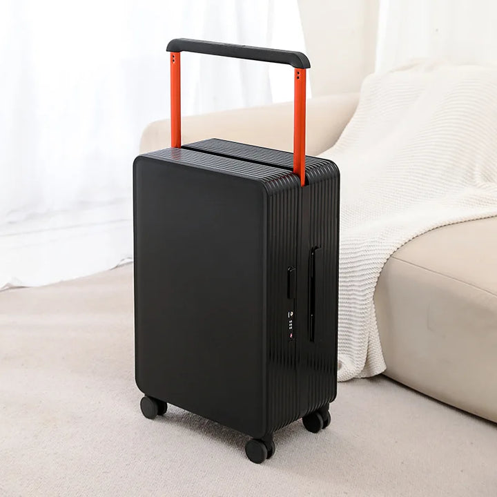 Lichtgewicht polypropyleen reiskoffer met spinnerwielen, perfect voor comfortabel reizen.