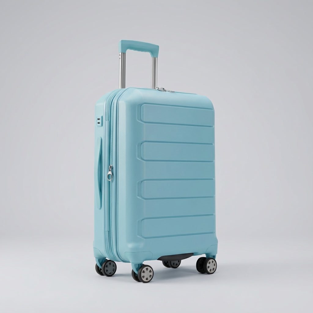 Veilige hardshell koffer, uitbreidbaar voor meer capaciteit, met hoogwaardige spinner wielen voor elke ondergrond.