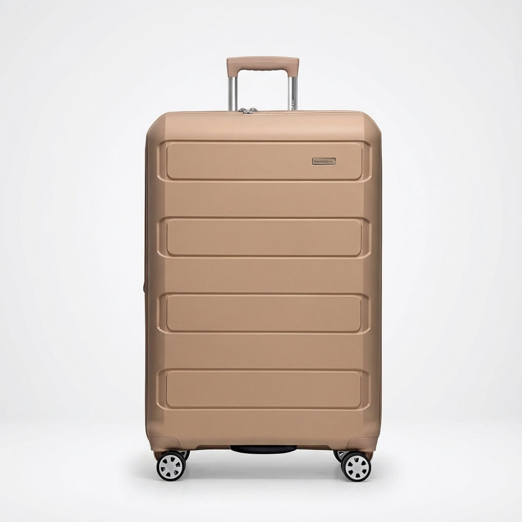 Lichtgewicht SpinCore hardshell trolley, uitbreidbaar voor extra bagage, ideaal voor elke vakantie.