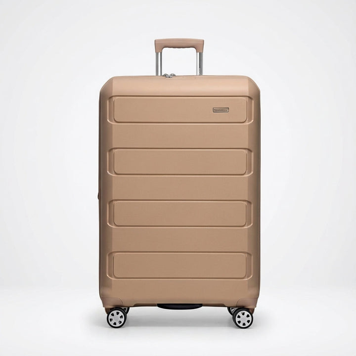 Lichtgewicht SpinCore hardshell trolley, uitbreidbaar voor extra bagage, ideaal voor elke vakantie.