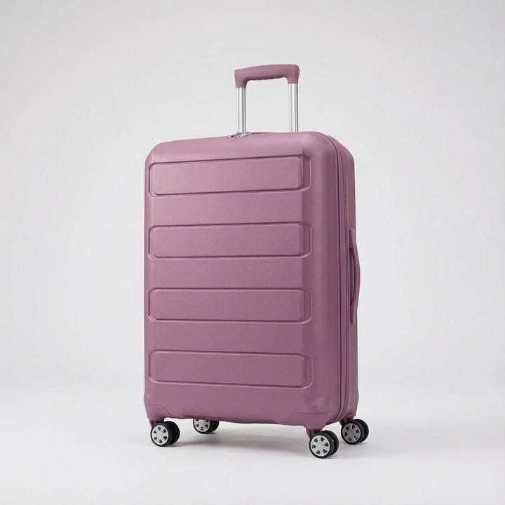 Geavanceerde uitbreidbare hardshell koffer met 360 graden draaiende spinner wielen en extra opbergruimte.