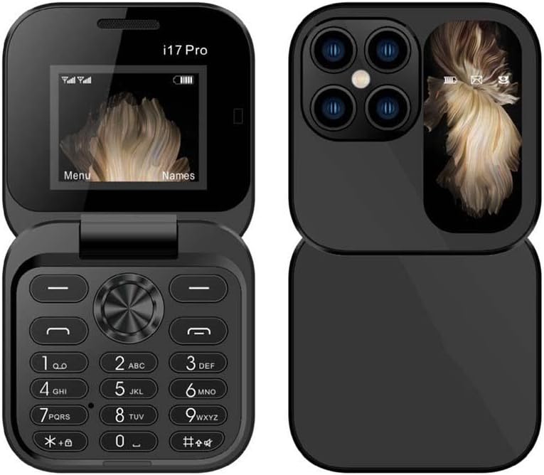 Rode FlipLite klaptelefoon, compact en lichtgewicht, perfect voor eenvoudige communicatie onderweg.