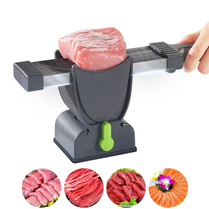 Roestvrijstalen 17-in-1 vleesmolen met instelbare dikte, ergonomisch handvat en multifunctionele messen voor vlees en groenten