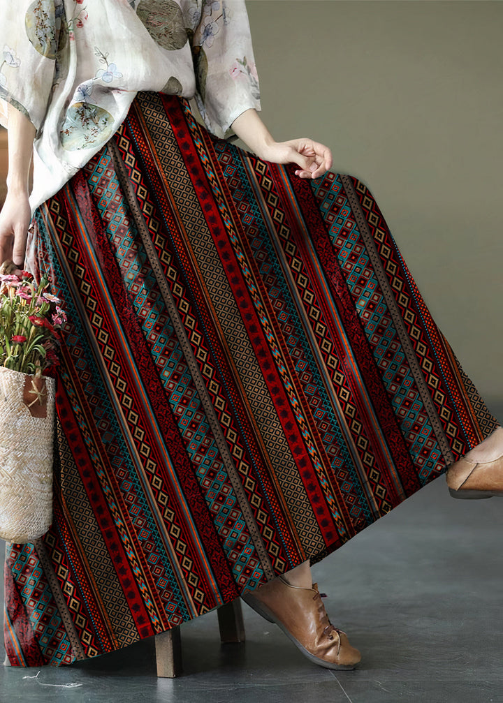"Roze boho maxi-rok, luchtig en elegant, perfect voor zomerse dagen, met vloeiende snit en ademend materiaal."