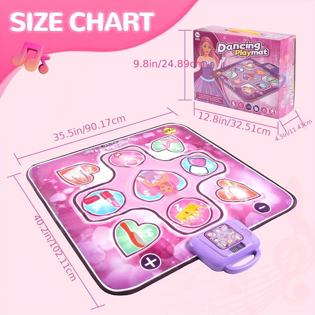 Meisjes dansmat in roze, interactief speelgoed voor urenlang ritmisch actief speelplezier. Leuk cadeau.