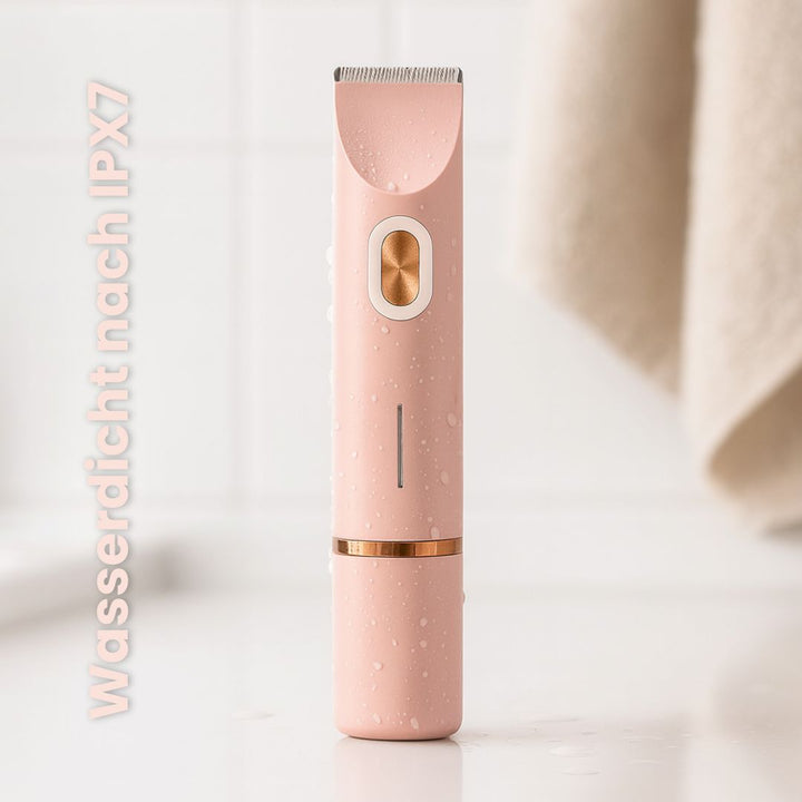 Waterdicht elektrisch scheerapparaat voor dames, ideaal voor onder de douche of in bad.