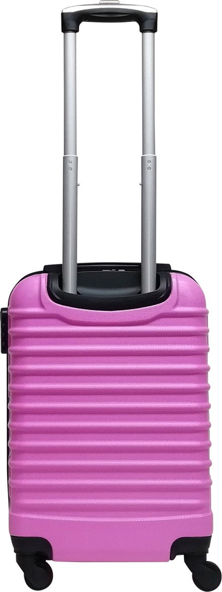 Elegante roze hardcase kofferset Palermo, 2-delig, met 4 soepele wielen, perfect voor je bagage.