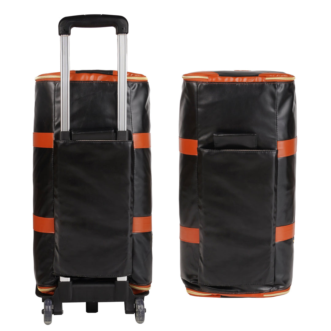 Opvouwbare bagagetas met wielen, ruim en duurzaam. De ideale reisduffel voor elke bestemming.