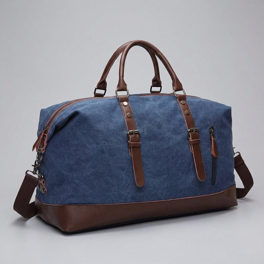 Veelzijdige 50 liter reistas in actie, perfect als unisex sporttas of ruime bagage voor elk reisavontuur.