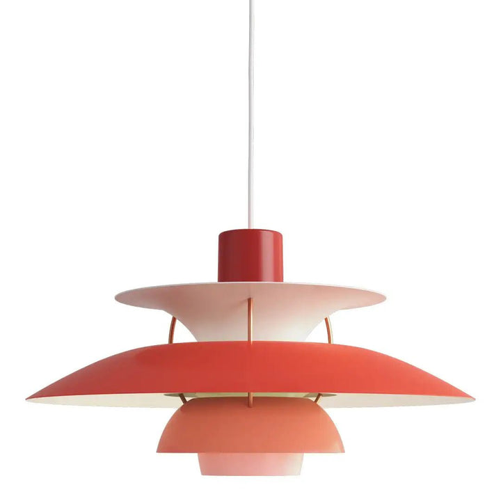 "Scandinavische plafondlamp met modern design, dimbare functie, in blauwe, oranje of zwarte finish, LED-compatibel"
