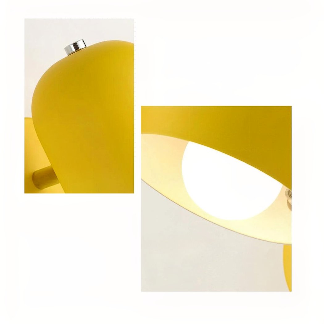 Metalen design wandlamp in Scandinavische stijl. Geeft sfeervol licht en voegt kleur toe aan elk interieur.