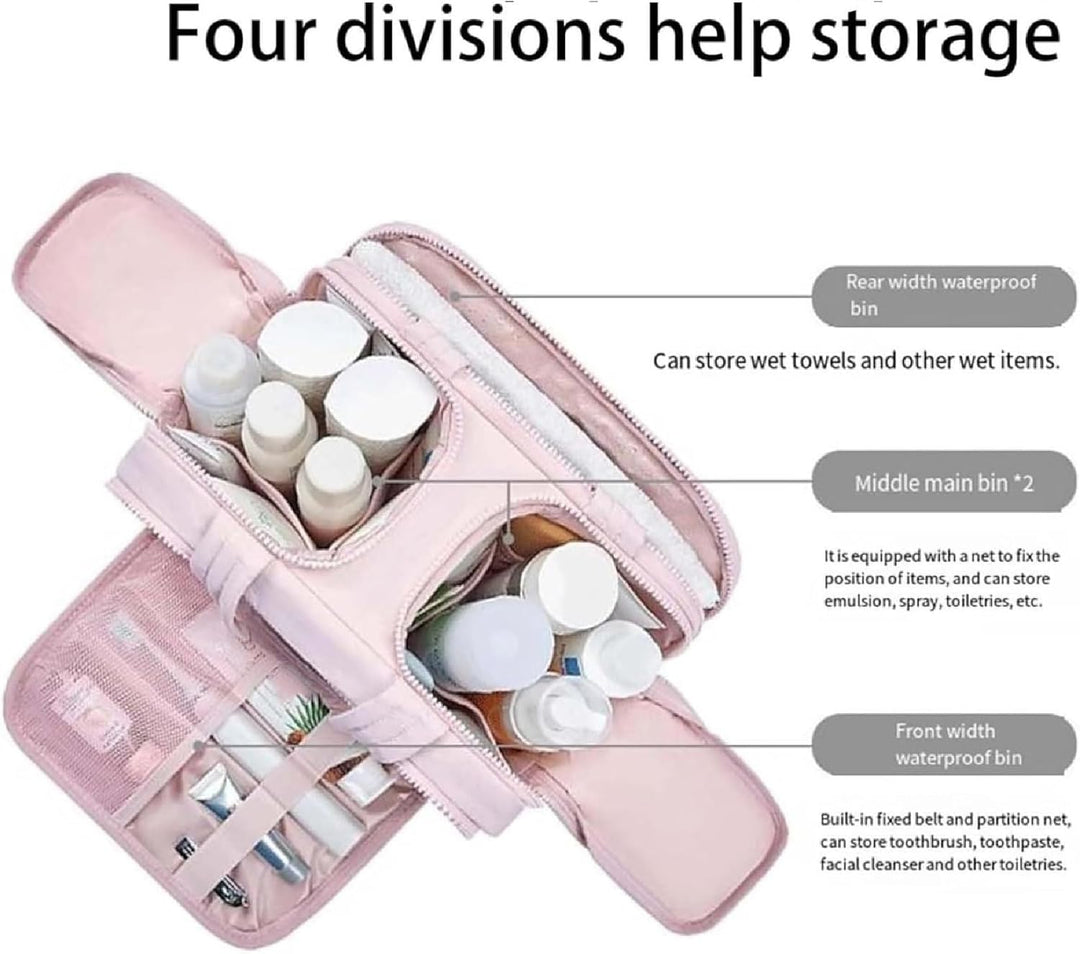 Multifunctionele Selvane dames toilettas, grote waterdichte reis make-up tas en cosmetica opberg organizer.