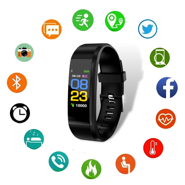 Verbeterde senioren smartwatch met uitgebreide gezondheidsmonitor en groot, leesbaar display voor optimale bruikbaarheid.