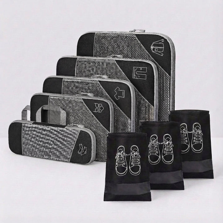 Dichtgeritste LiteCube compressiezak met kleding, maximaliseert ruimte in je reisbagage.