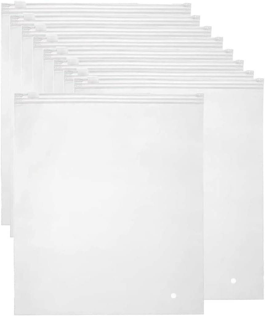 Set van 40 matte, herbruikbare zipzakjes voor kledingopslag, met ventilatiegaten. Ideaal voor organiseren & reizen.