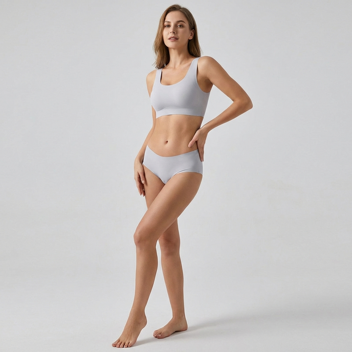 Set van 5 zijdezachte naadloze damesonderbroeken voor ultiem comfort en onzichtbaarheid