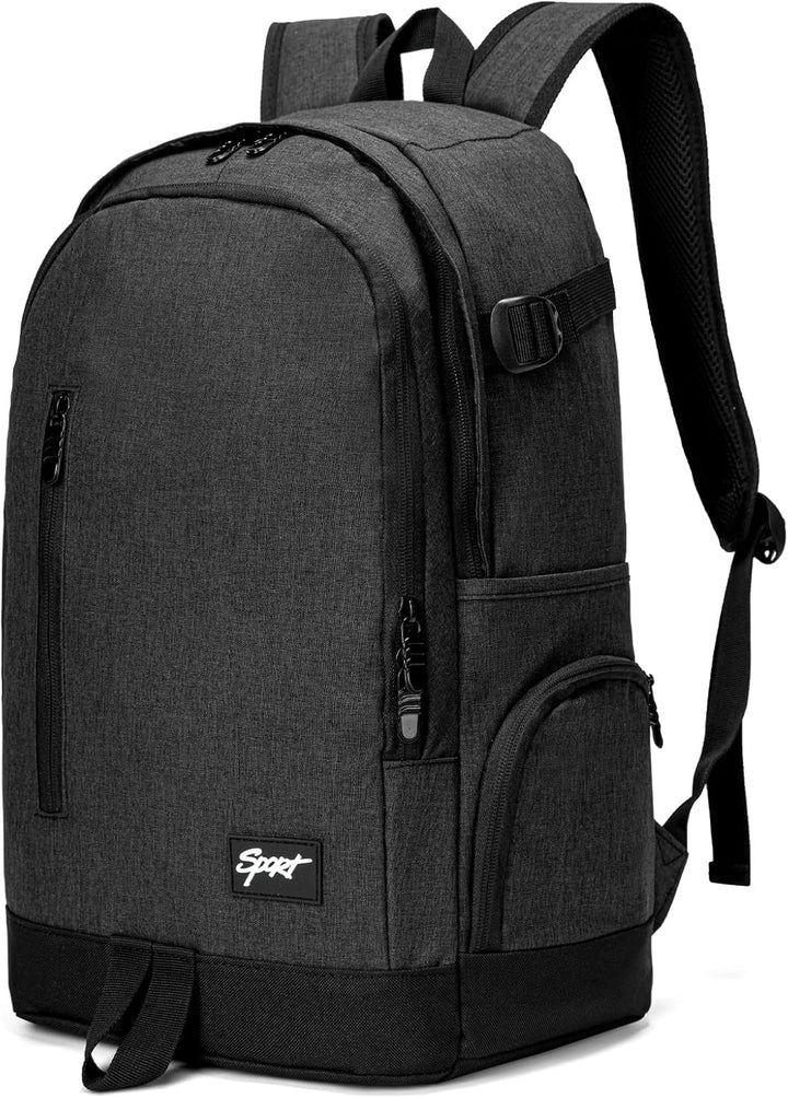 Slanke 15,6" laptoprugzak voor reizen en werk met organiser zakken, compact en waterbestendig.