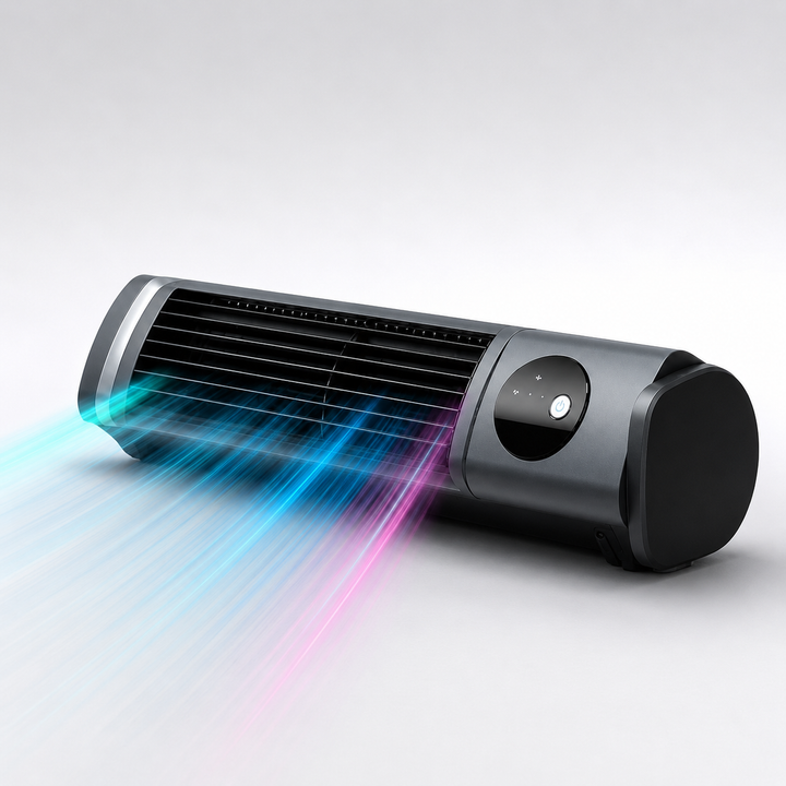 Moderne torenventilator met oscillatie en timer, ideaal voor zomerse koeling en comfortabel huiscomfort.