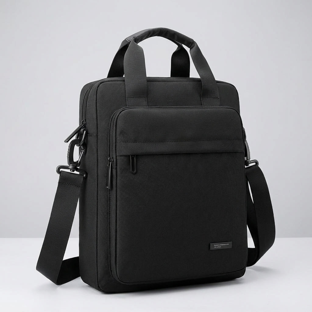 Georganiseerde Vaylor laptoptas heren, perfecte waterdichte nylon reis schoudertas met laptopvak voor zakelijk gebruik.