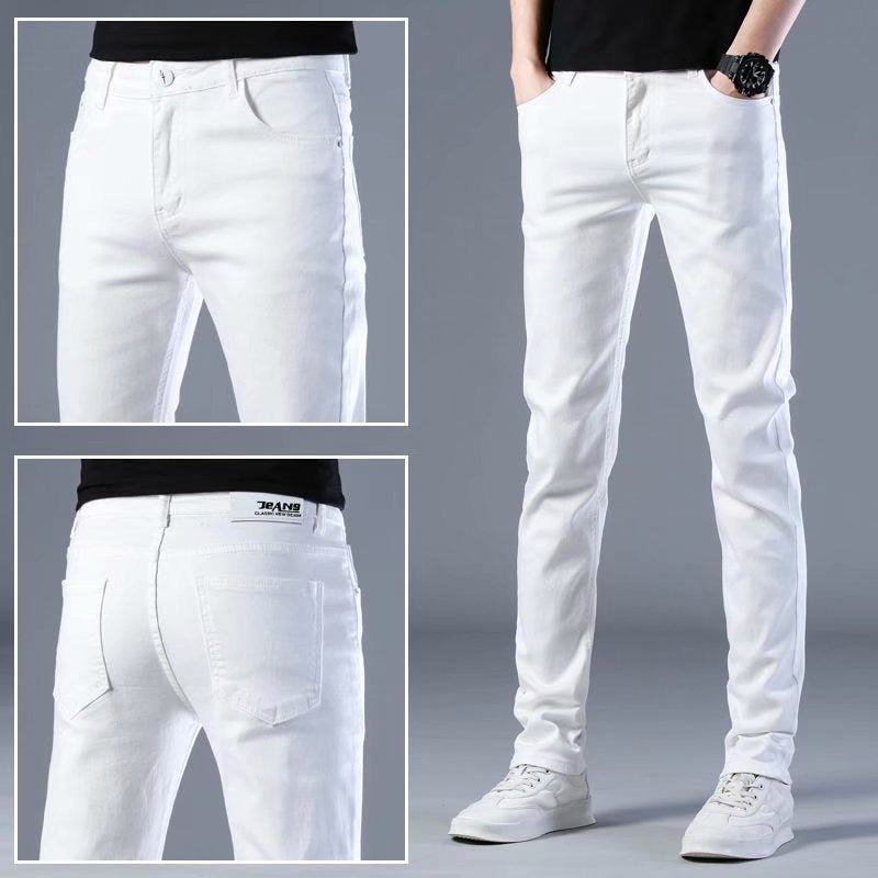 Slim fit heren jeans in stretch katoen, comfortabele pasvorm, ideaal voor elke gelegenheid. Geschikt voor dagelijks gebruik.