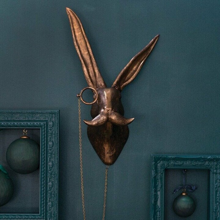 Schattige muis dierenhoofd wanddecoratie, handgeschilderd WallCritters decoratie voor kinderkamer kunst.