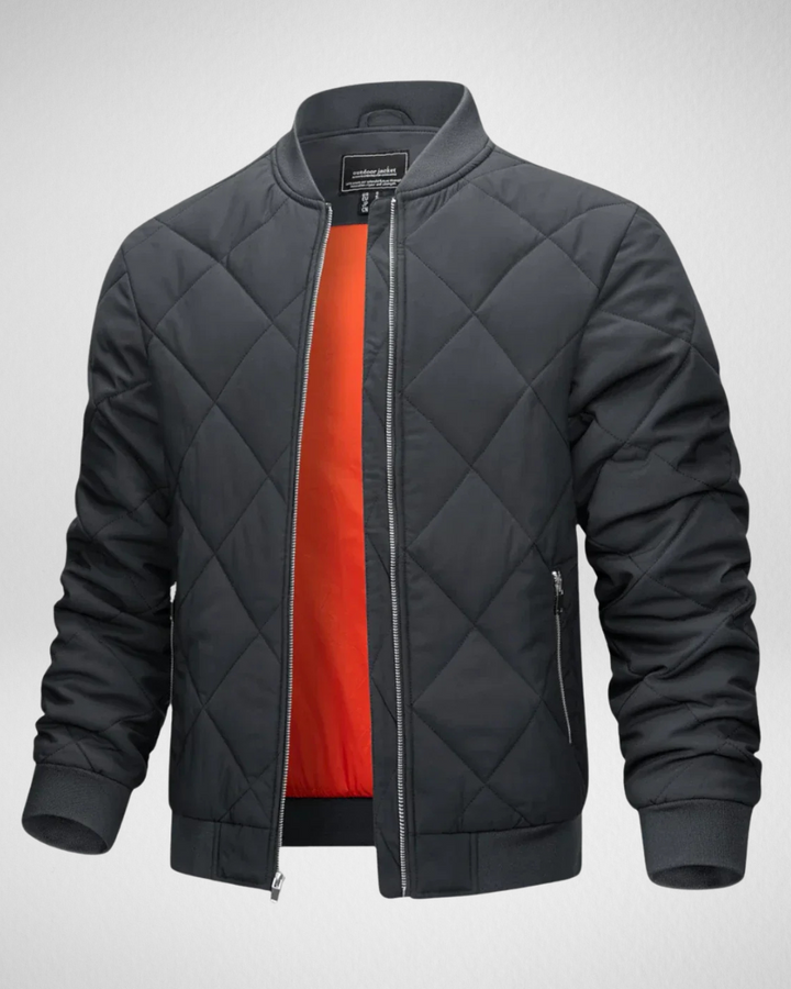 Casual gewatteerd herenjack, ideaal als warme buitenkleding voor elke dag in de koudere maanden.
