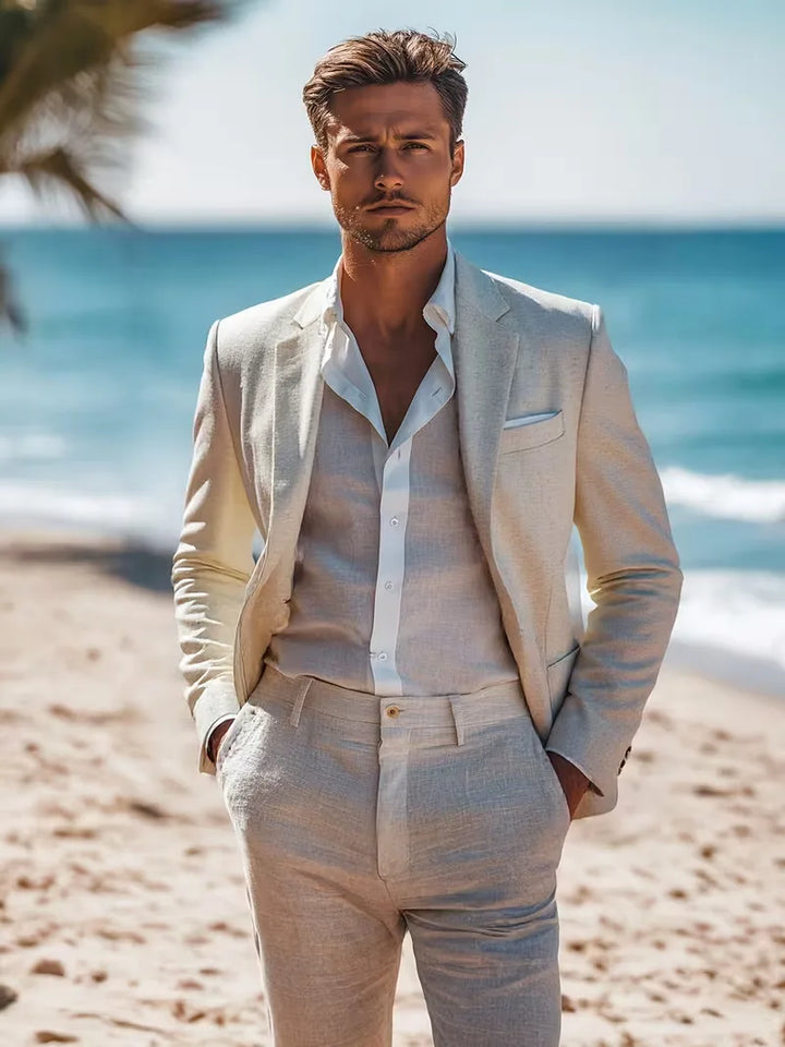 Verfijnd heren colbert slim fit, voor een elegante verschijning tijdens speciale gelegenheden.