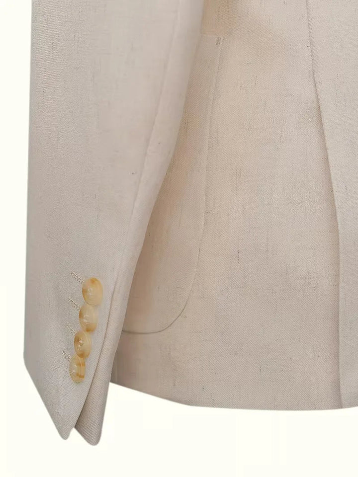 Zomer-proof heren blazer slim fit, ideaal voor lichte en luchtige formele outfits.