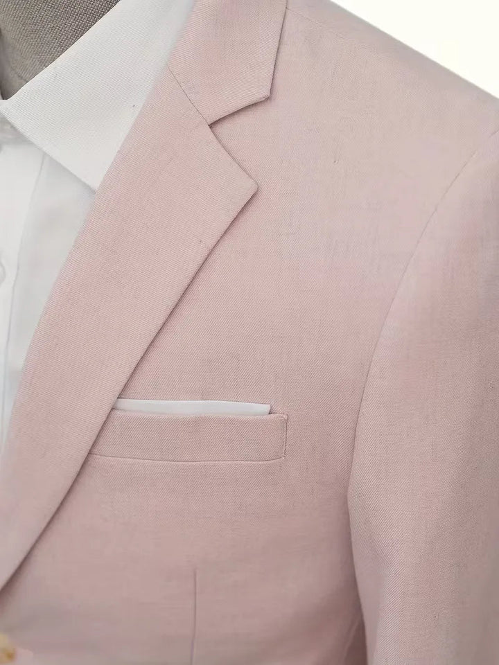 Hoogwaardig slim fit heren colbert met lange mouwen, geschikt voor elke formele bijeenkomst.