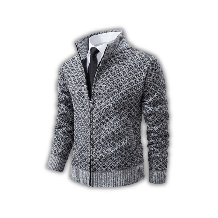 Stijlvol heren vest met fullzip, slimfit model. Comfortabele bovenkleding voor winter en elk seizoen, elegant.