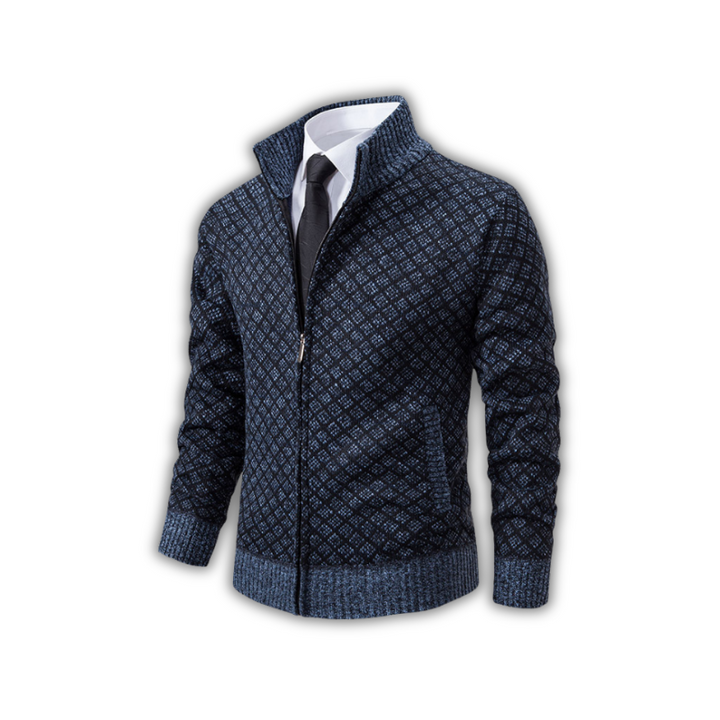 Man draagt elegant heren vest, slimfit. Ideaal voor mode en comfort in de winter en daarbuiten.