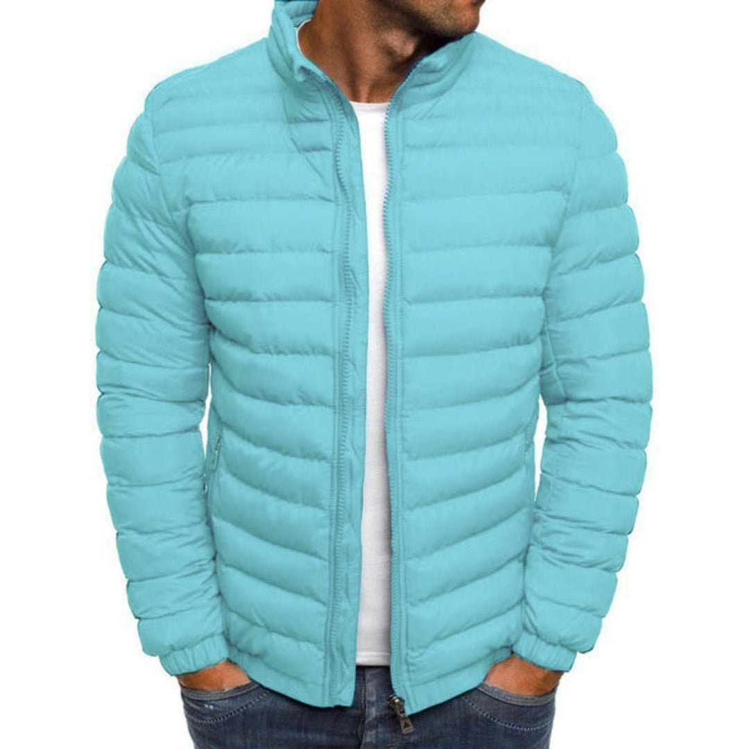 Heren warm winterjack puffer, klaar om gedragen te worden, voor ultiem comfort en stijl in de winter.
