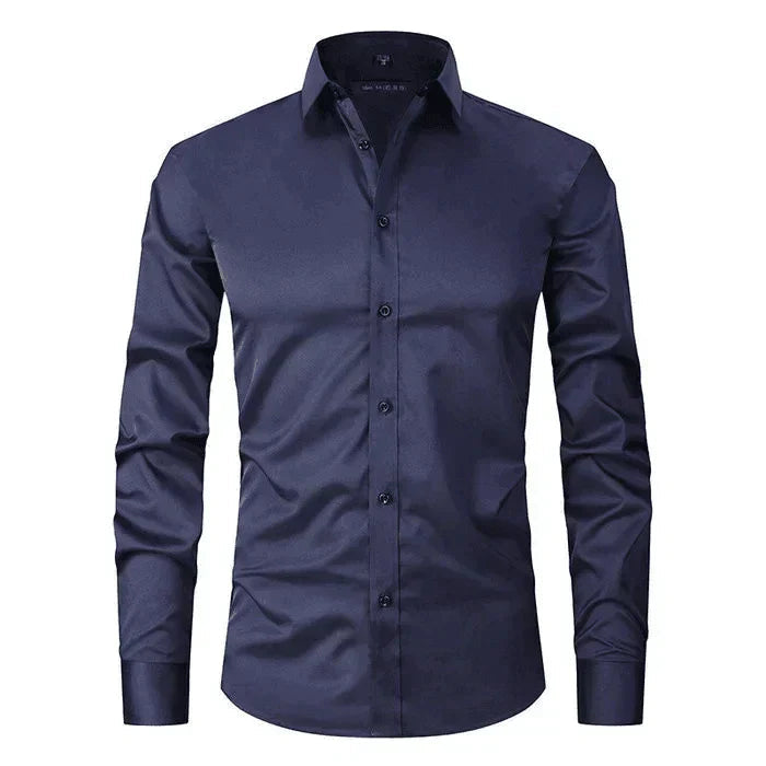Formeel heren overhemd, perfect voor kantoor kleding. Lange mouwen en comfortabele tailored fit voor professionele look.