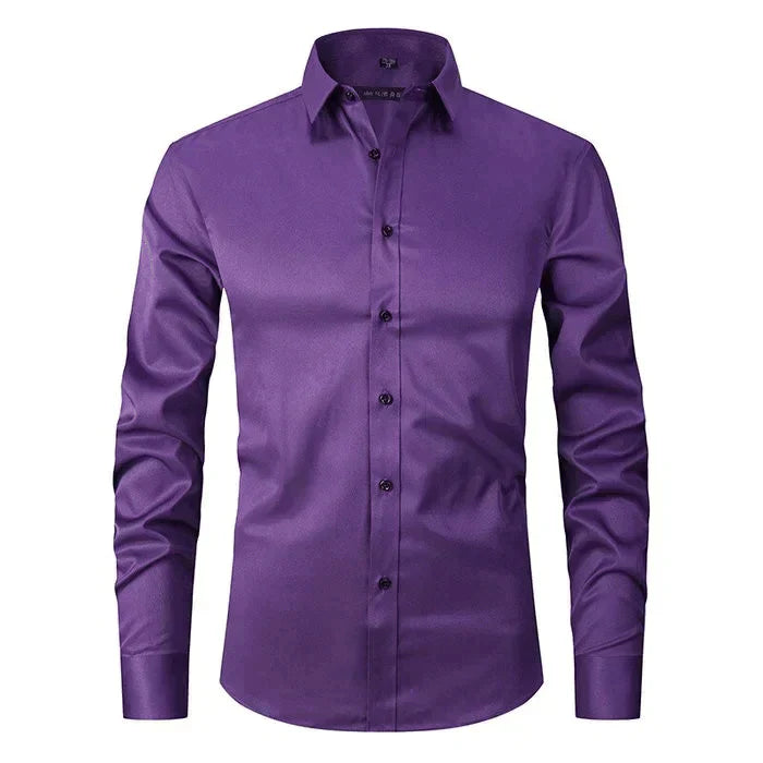 Veelzijdig heren zakelijk overhemd, geschikt voor smart casual en formele gelegenheden, met lange mouwen en tailored fit.