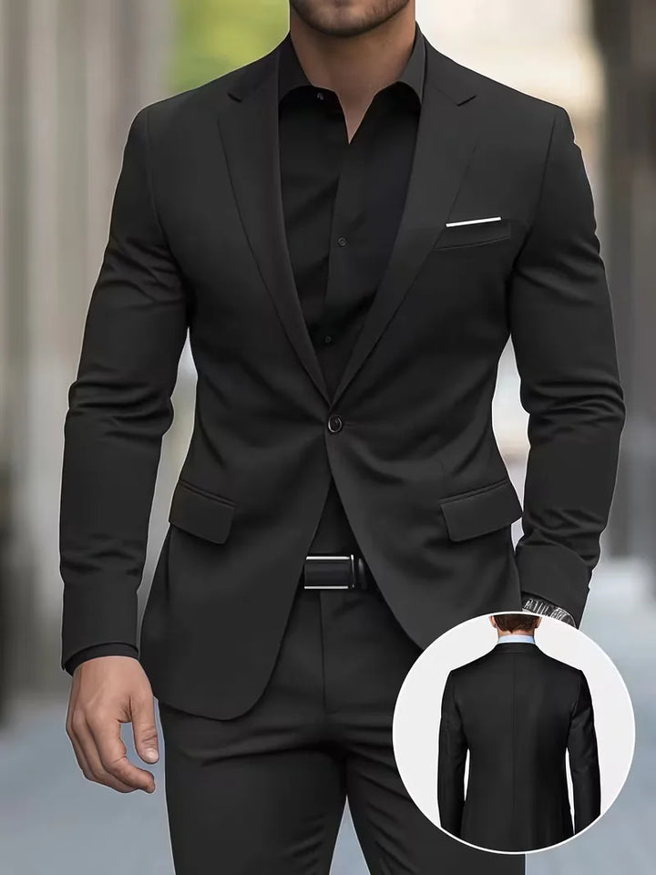 Stijlvol slim fit herenpak, perfect voor formele gelegenheden. Elegant, modern en comfortabel.